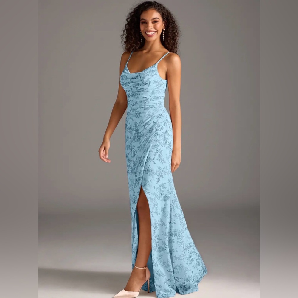 Azazie Light Blue Garment